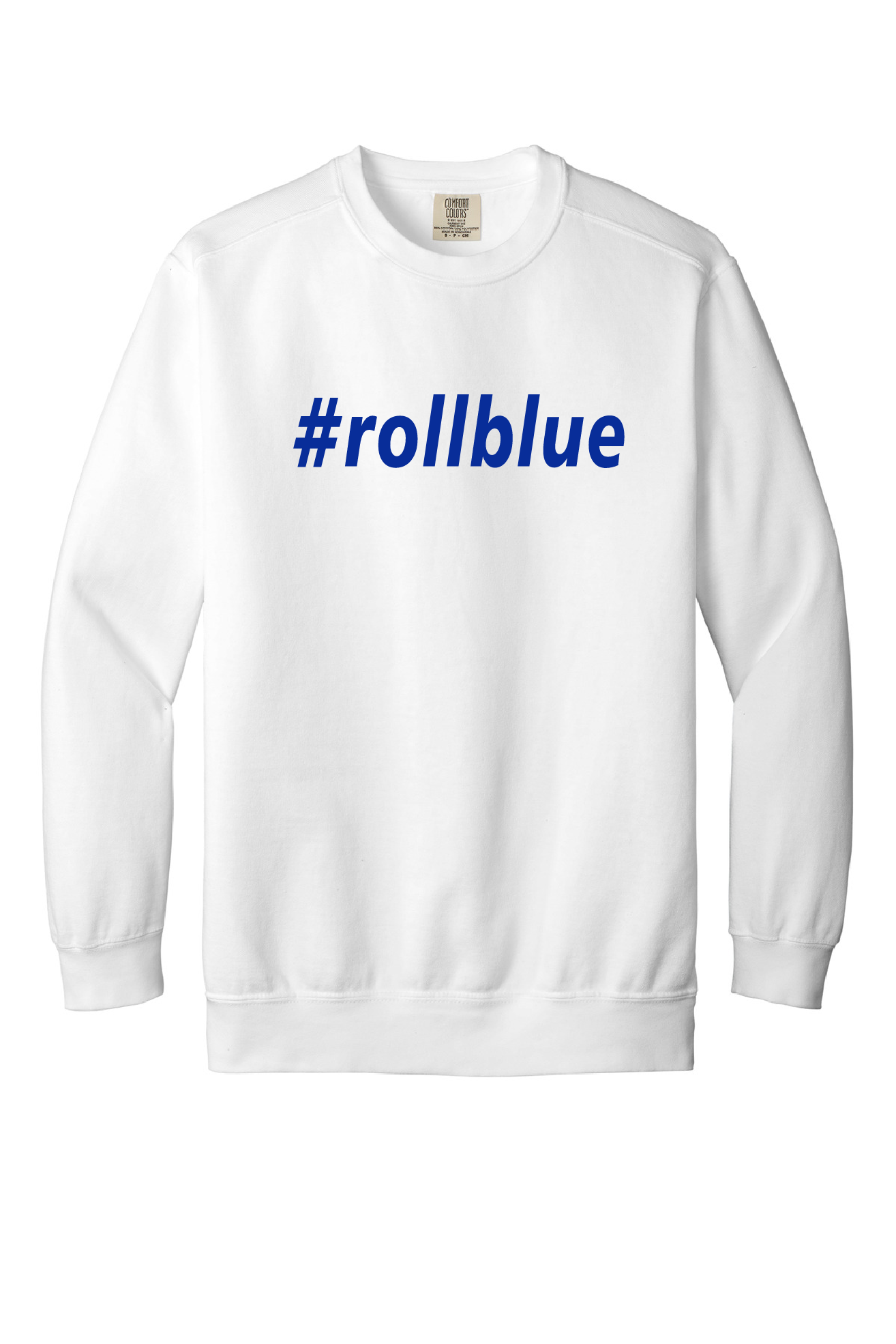 Crew Sweatshirt - #Roll Blue Blue Logo - 1566