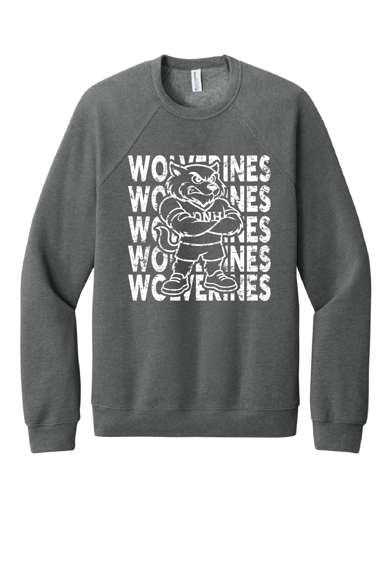Crew Sweatshirt - Wolverine + Script White Logo - 3901