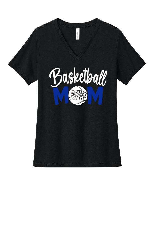 DNH Basketball Mom VNeck T-Shirt