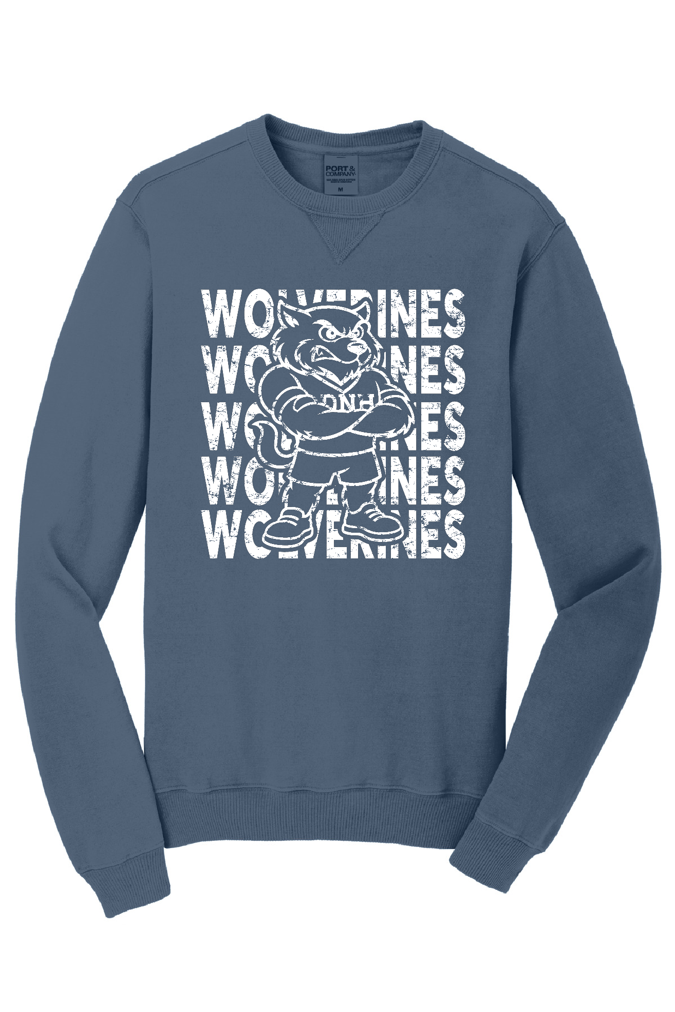 Crew Sweatshirt - Wolverine + Script White Logo - 098