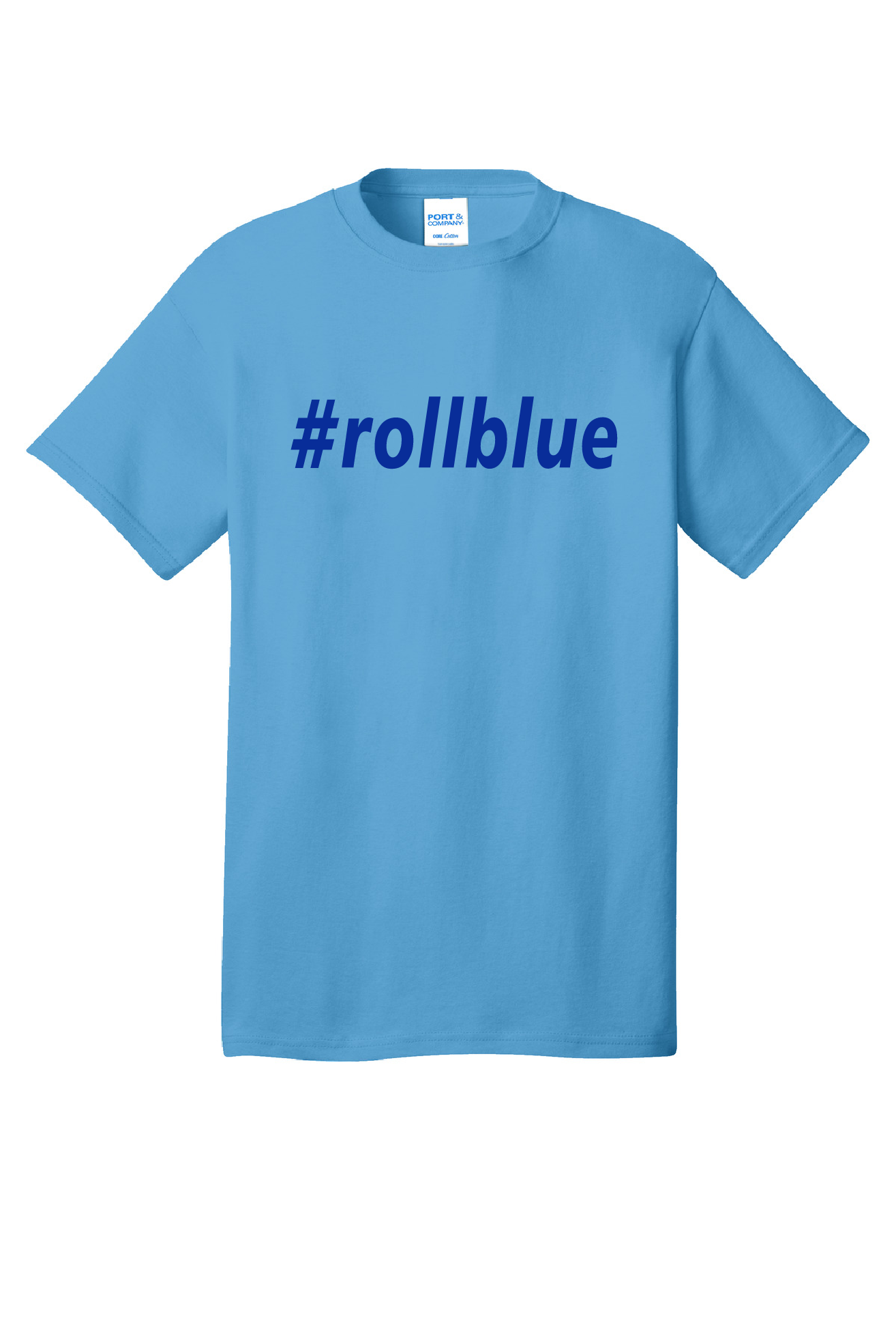 Tee - #RollBlue Blue Logo - PC54y