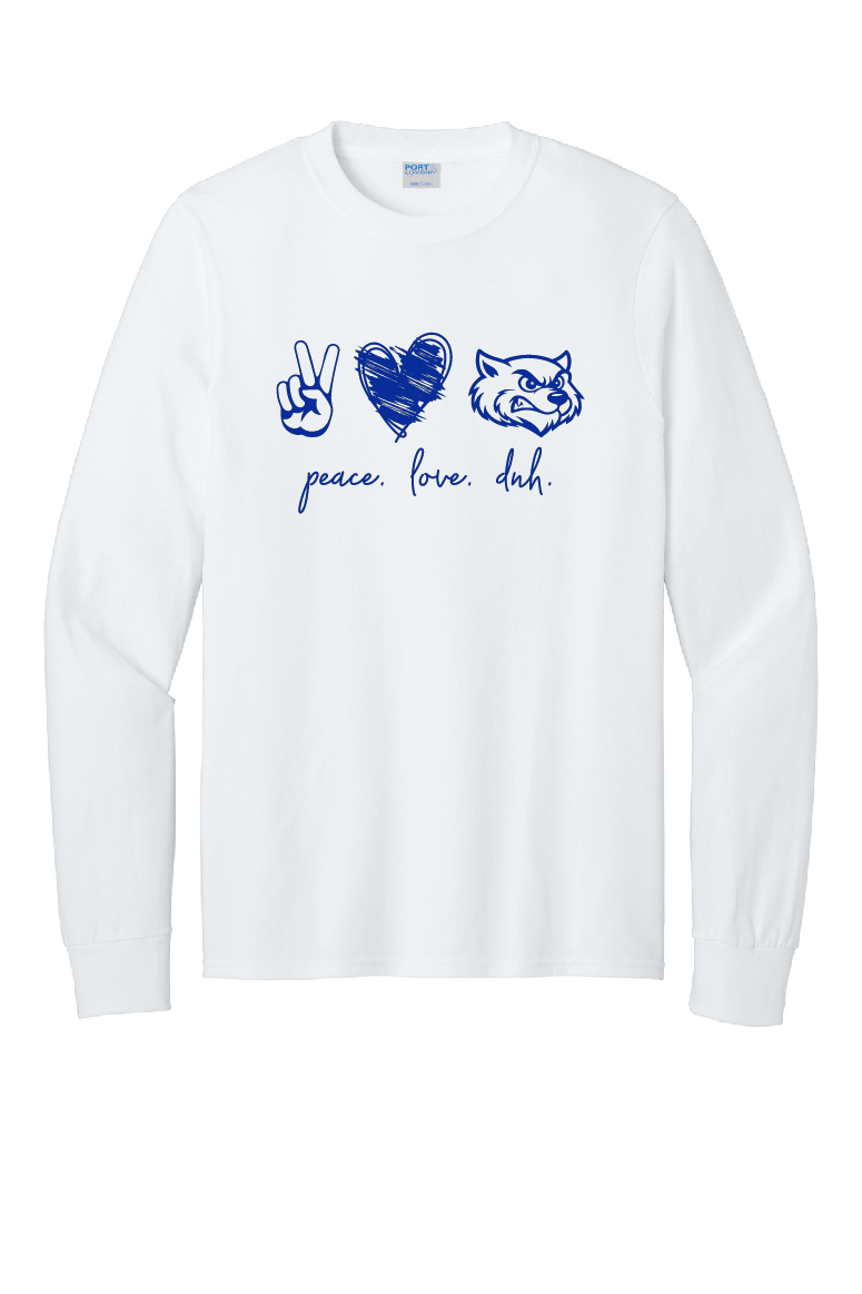 DNH Booster Club - Long Sleeve T-Shirt - Peace - PC55LS