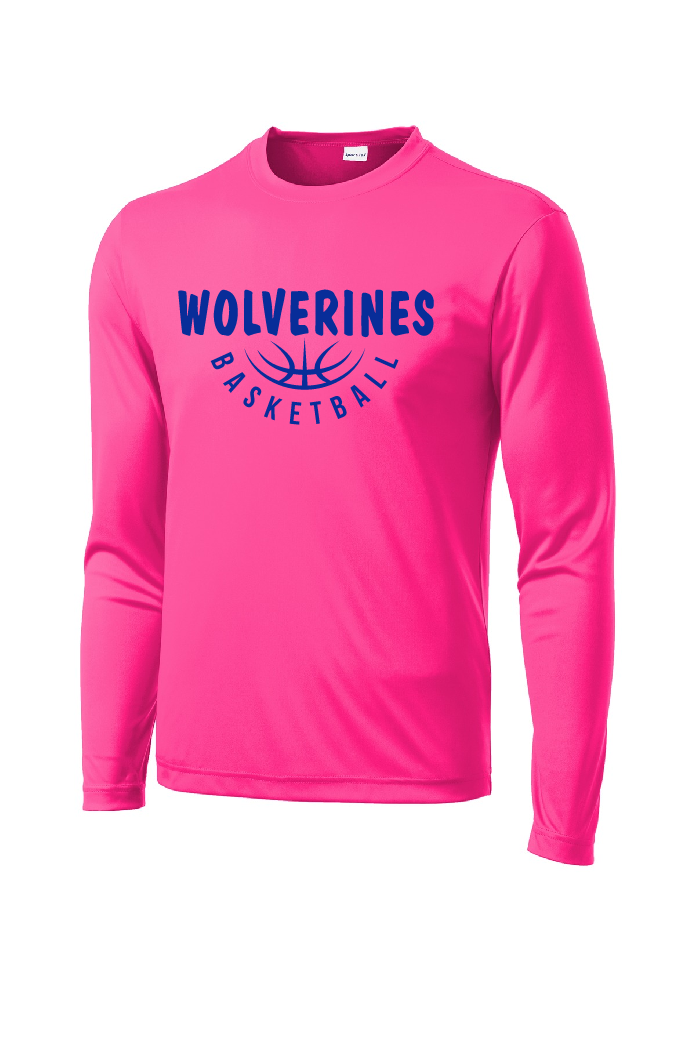 Long Sleeve T-Shirt Sport-Tek - Blue Logo