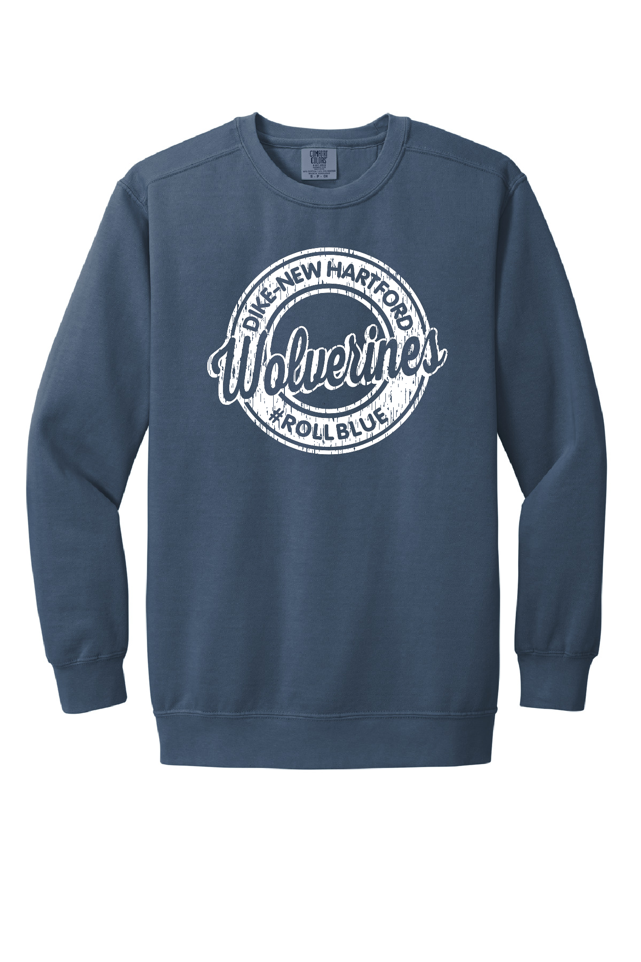 Crew Sweatshirt - Circle Wolverine White Logo - 1566