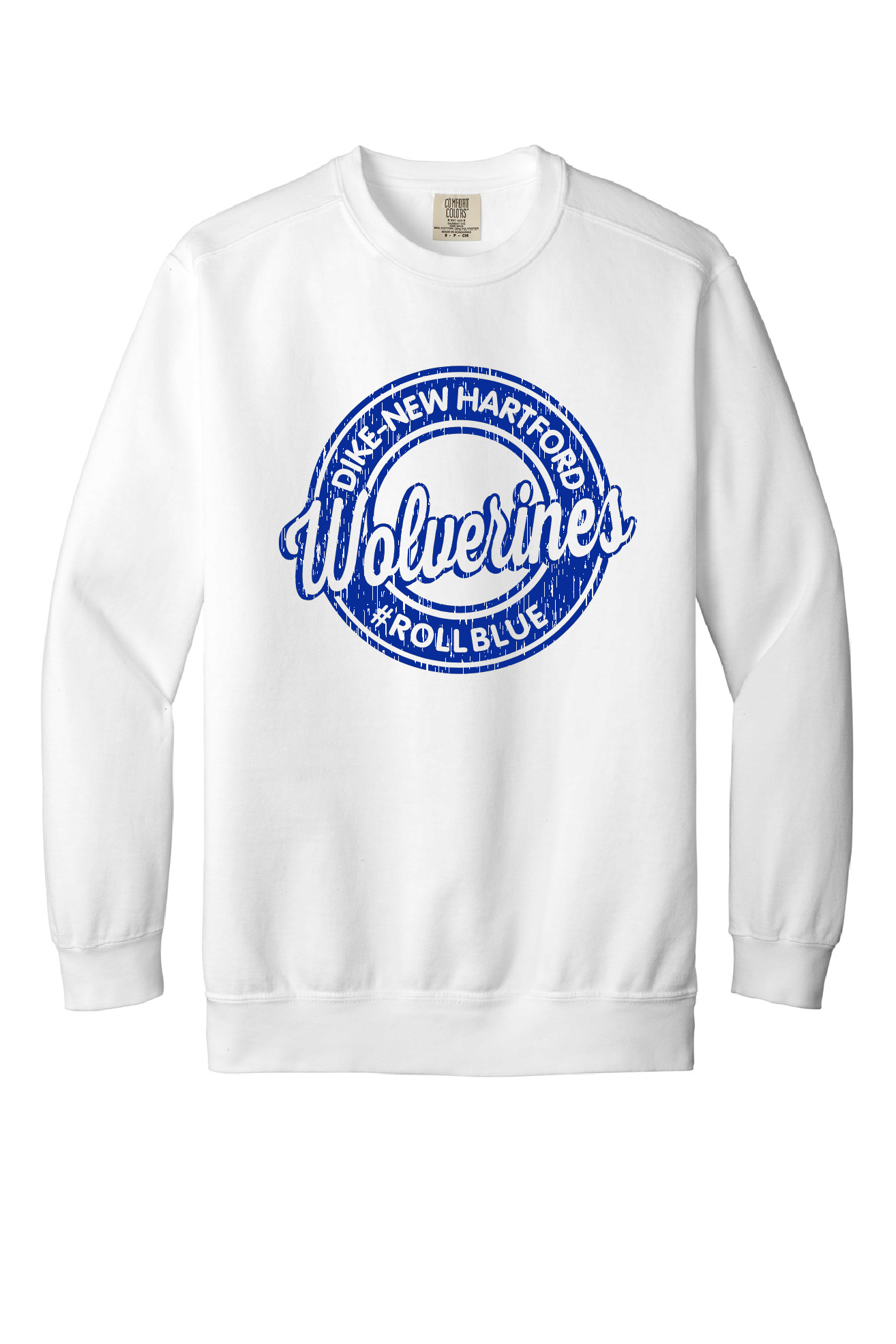 Crew Sweatshirt - Circle Wolverine Blue Logo - 1566