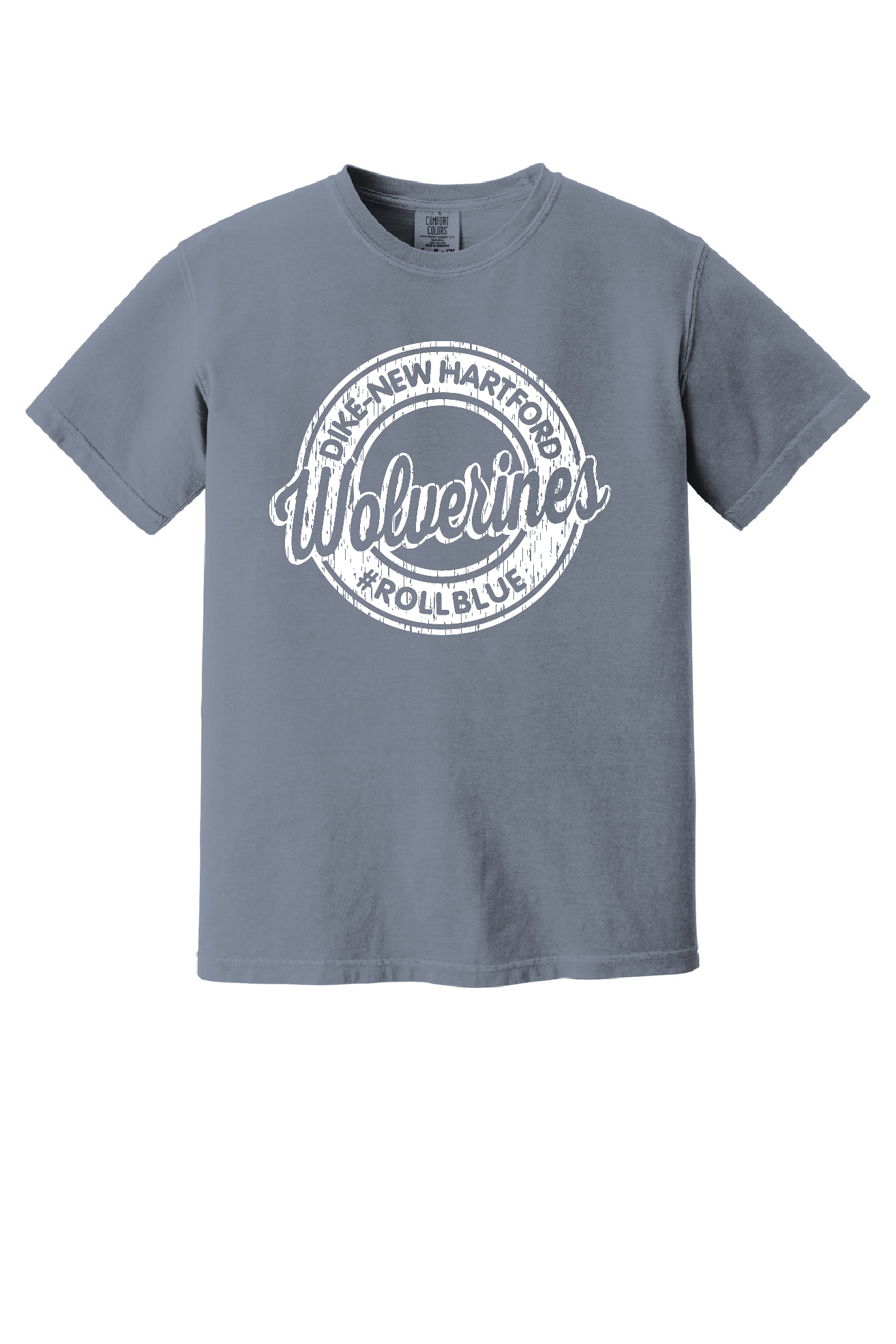 Tee - Circle Wolverine White Logo - 1717