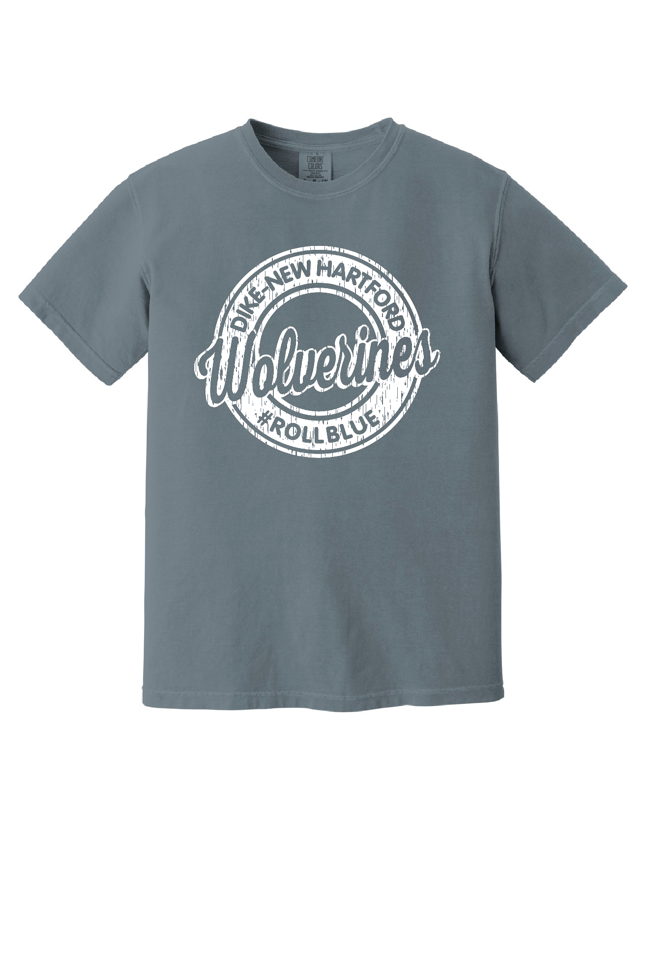 Tee - Circle Wolverine White Logo - 1717