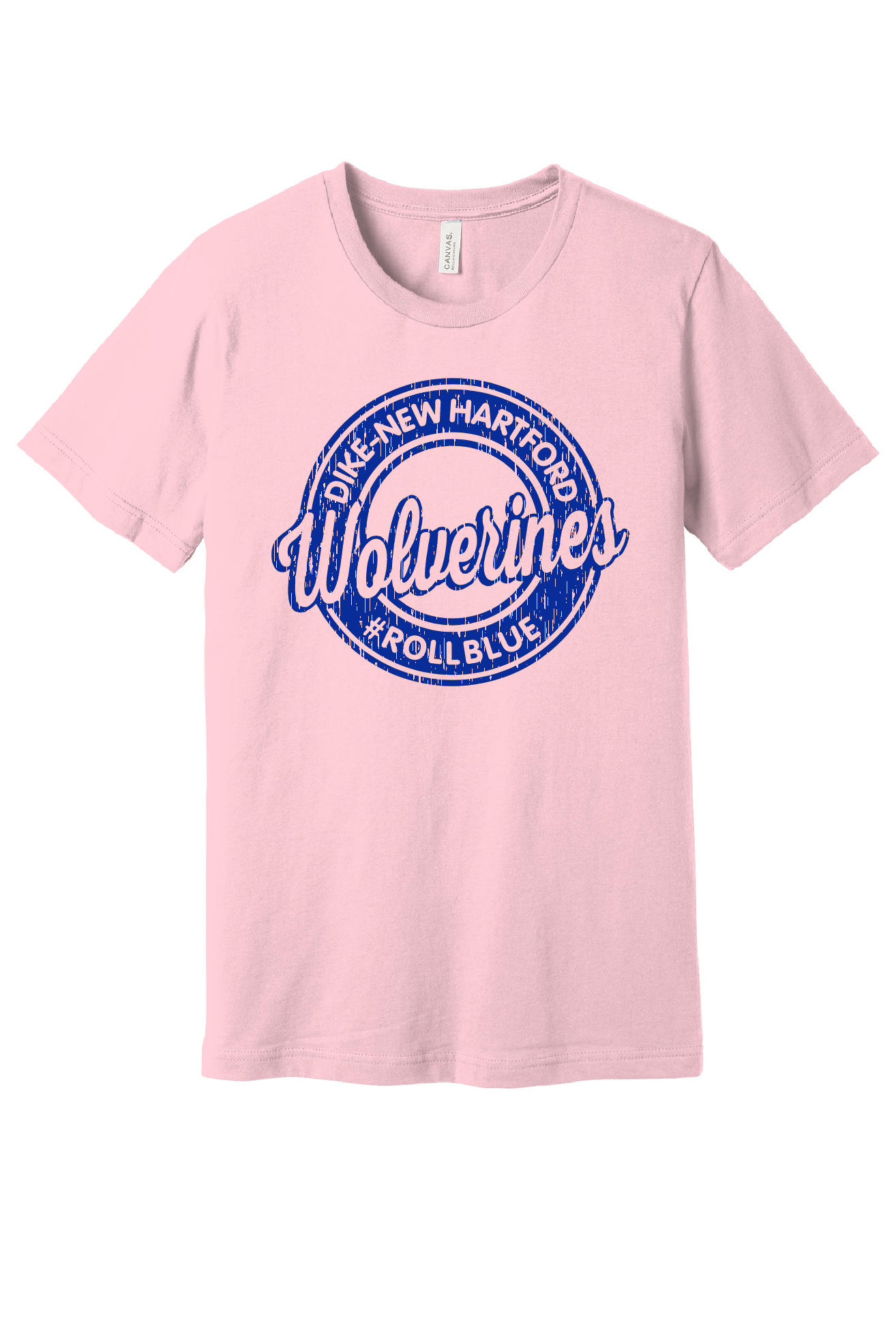 Tee - Circle Wolverine Blue Logo - 3001