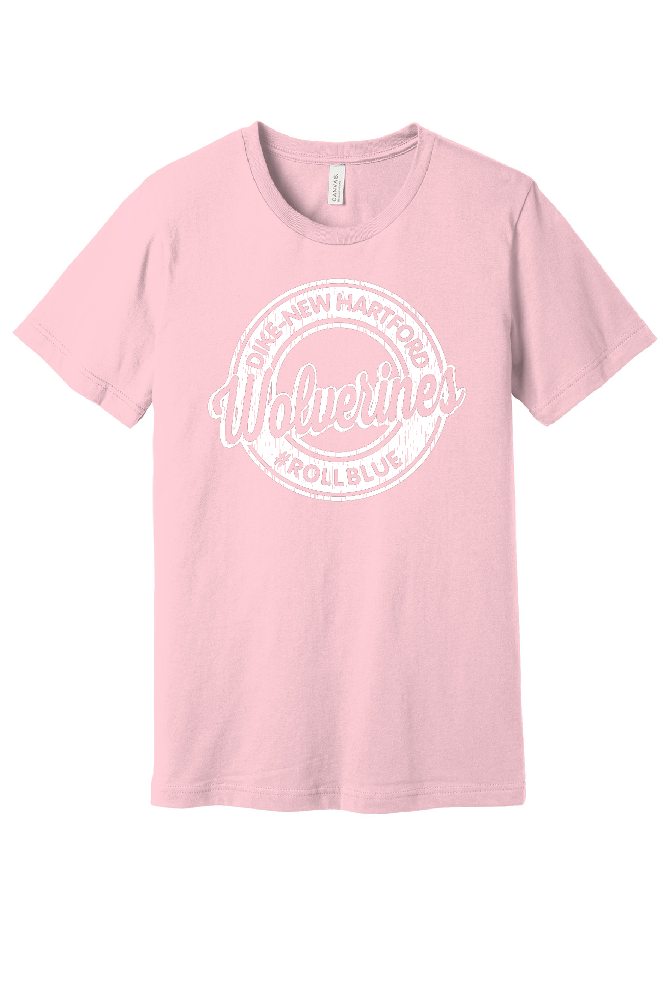 Tee - Circle Wolverine White Logo - 3001