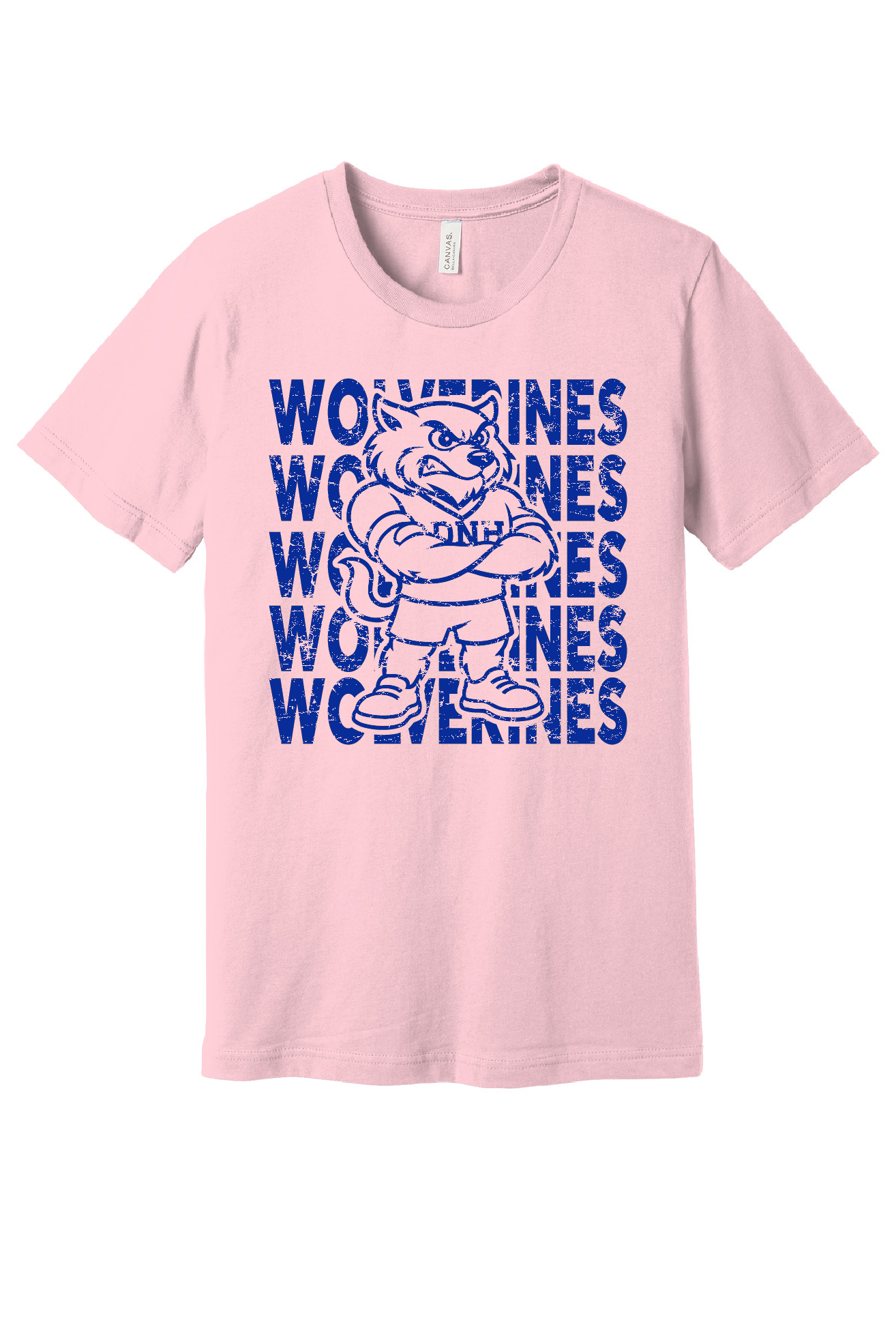 Tee Youth - Wolverine + Script Blue Logo - 3001y