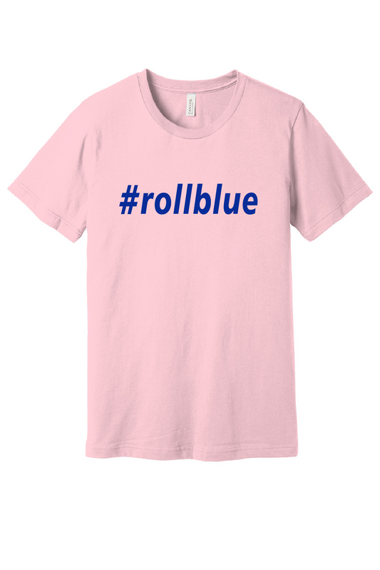 Tee - #Roll Blue Blue Logo - 3001