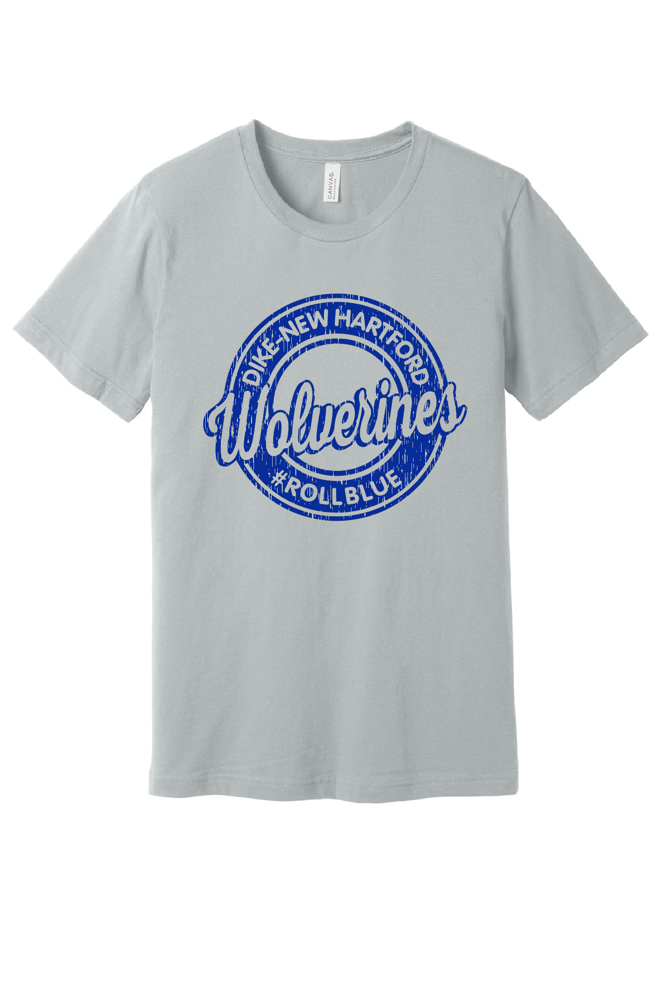 Tee - Circle Wolverine Blue Logo - 3001
