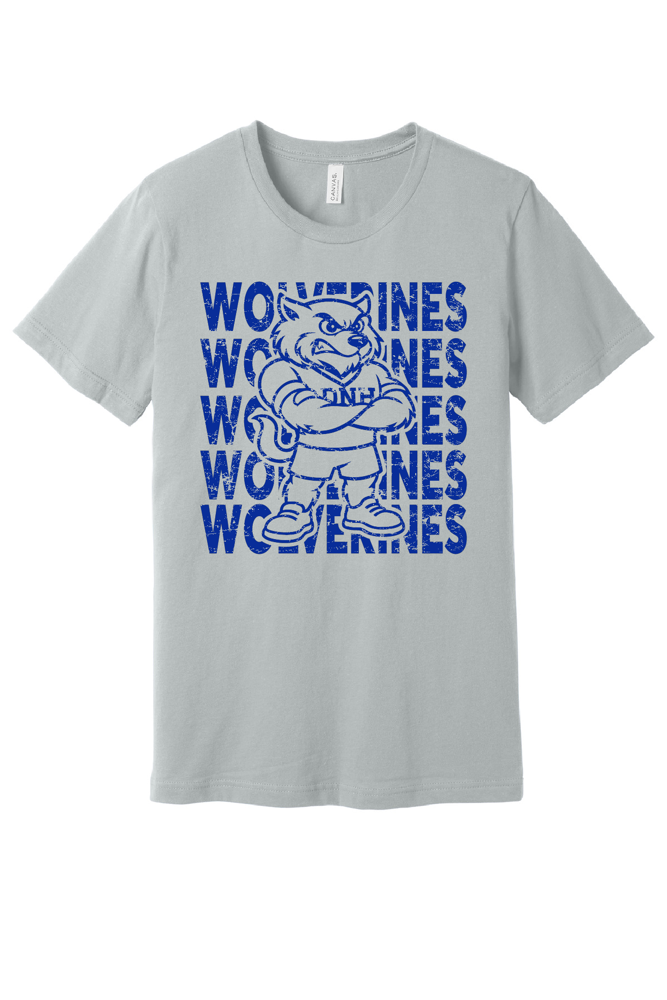 Tee Youth - Wolverine + Script Blue Logo - 3001y