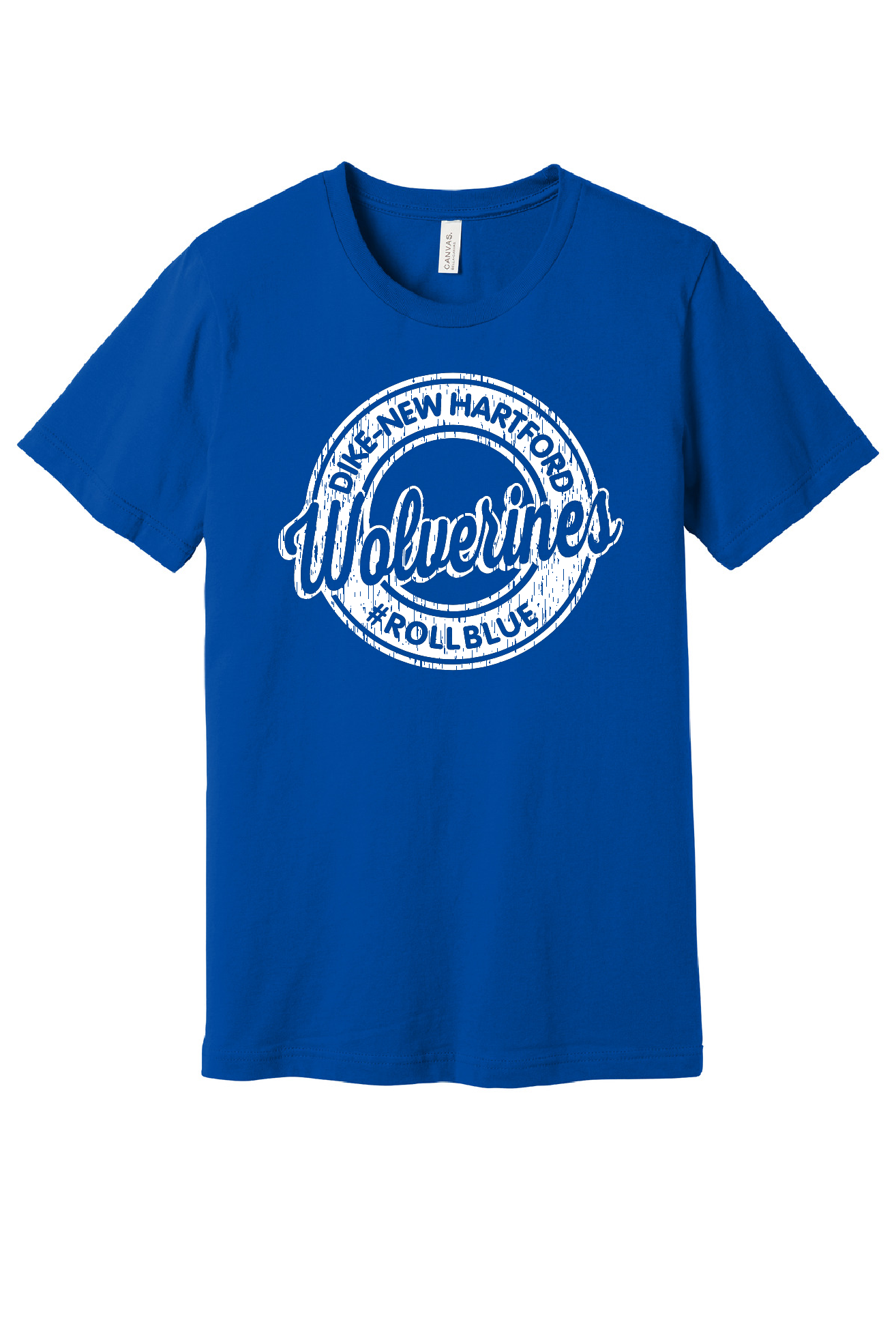 Tee - Circle Wolverine White Logo - 3001