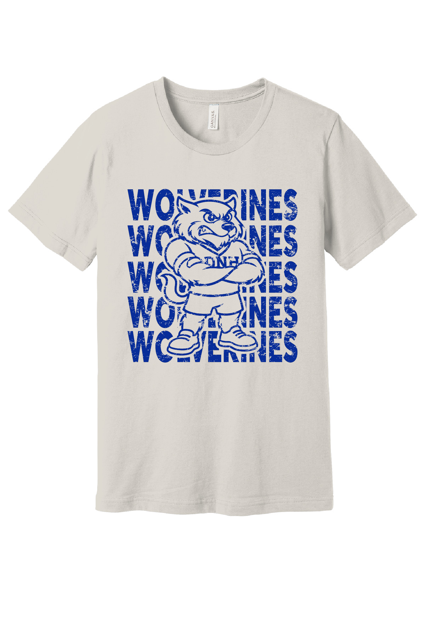 Tee Youth - Wolverine + Script Blue Logo - 3001y