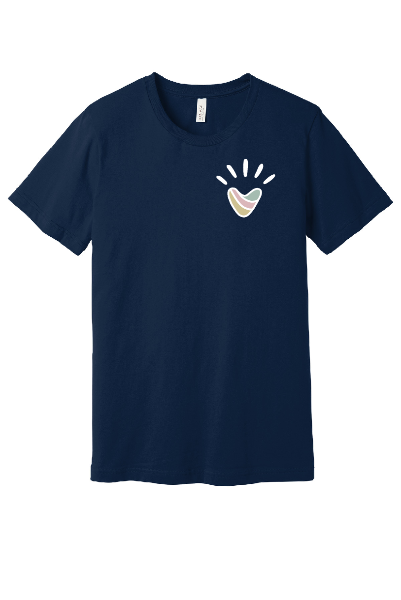 Vive - Adult Bella Canvas SS Tee - Heart - BC3001