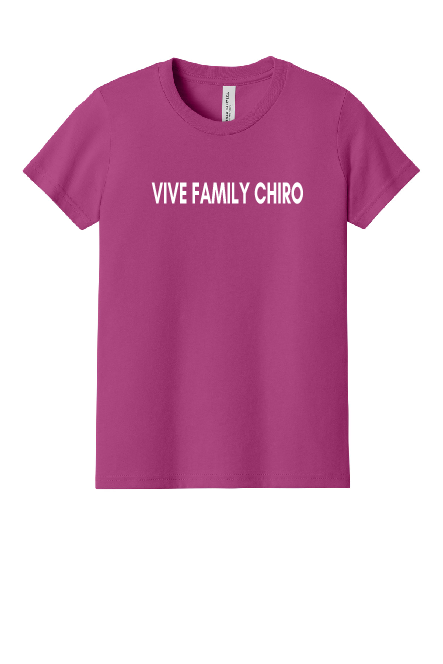 Vive - Youth Bella Canvas SS Tee - Family Chiro - BC3001Y