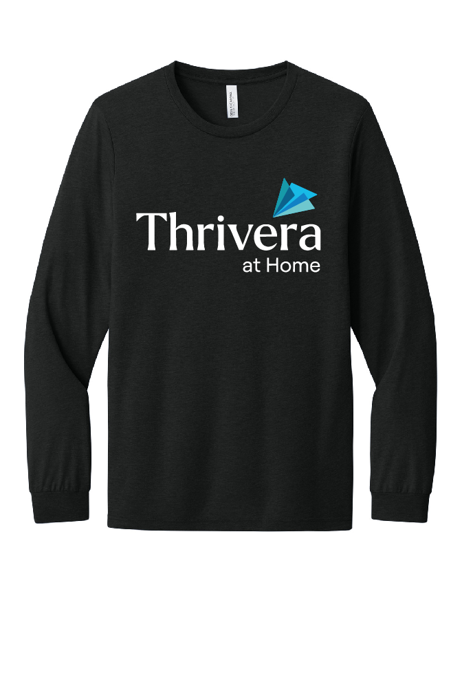 Thrivera Store - Long Sleeve T-Shirt - White Logo - BC3513