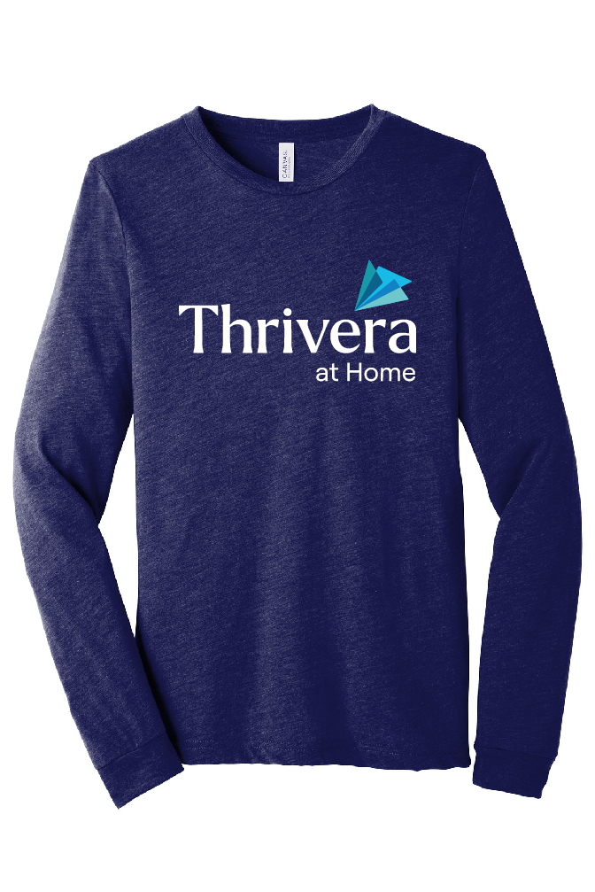 Thrivera Store - Long Sleeve T-Shirt - White Logo - BC3513