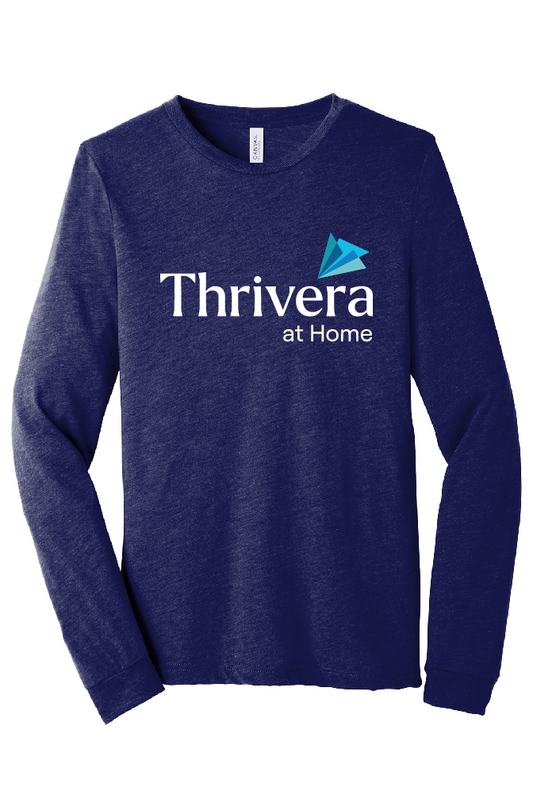 Thrivera Store - Long Sleeve T-Shirt - White Logo - BC3513
