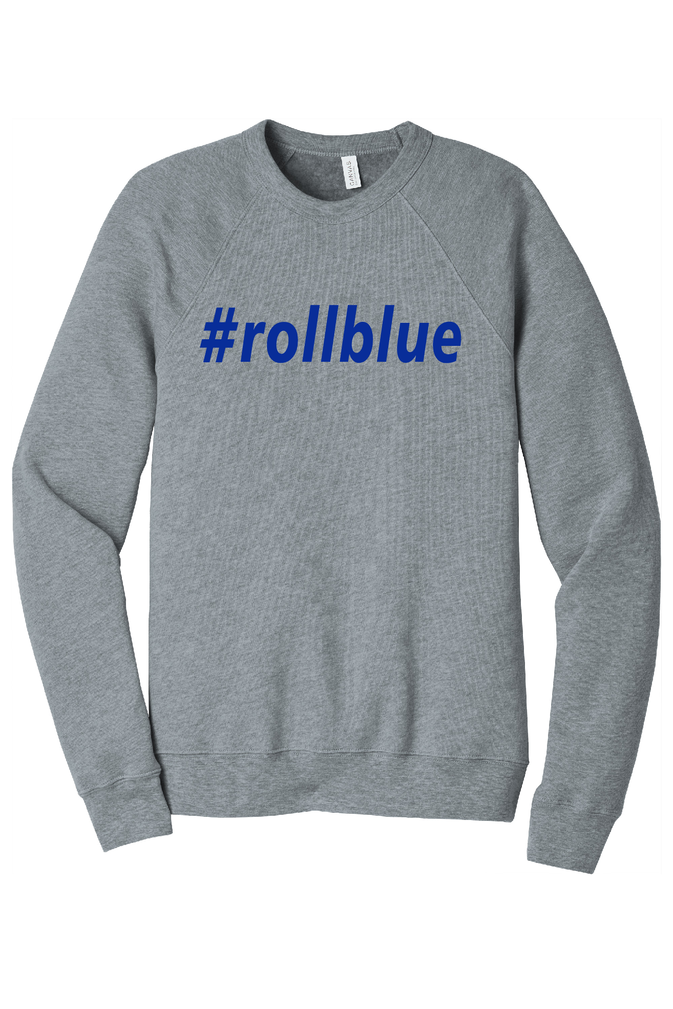 Crew Sweatshirt - #RollBlue Blue Logo - 3901