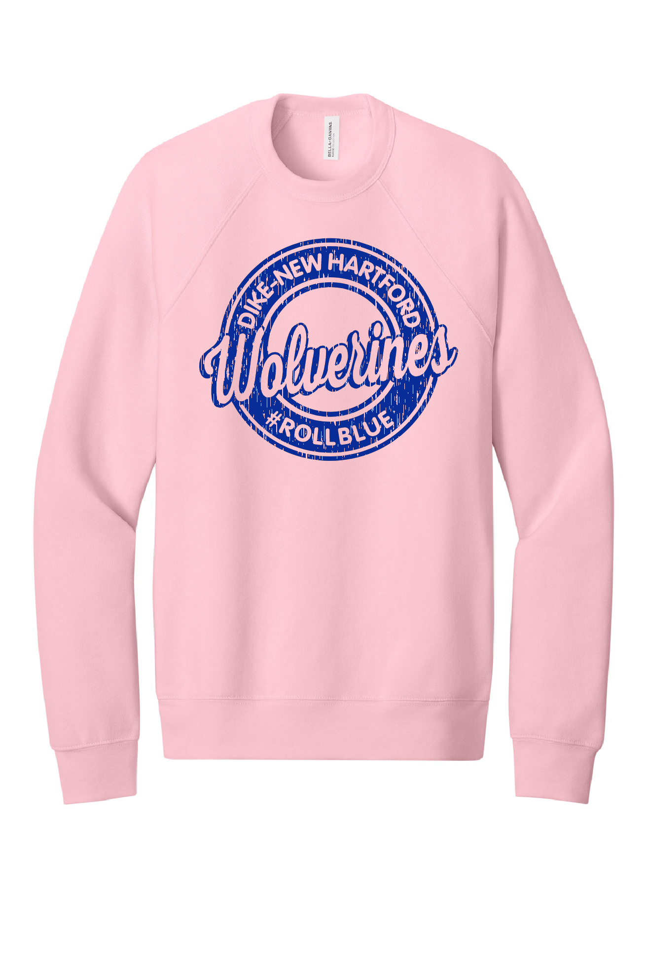 Crew Sweatshirt - Circle Wolverine Blue Logo - 3901