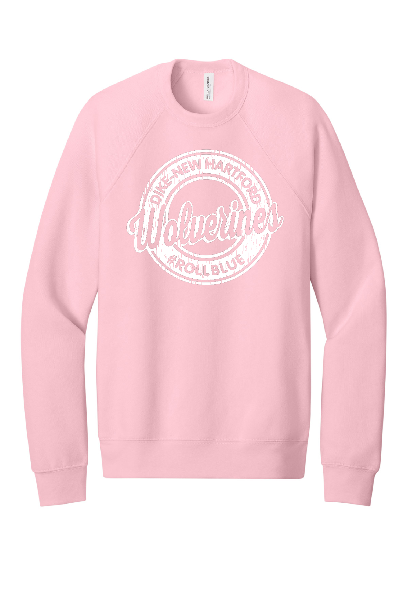 Crew Sweatshirt - Circle Wolverine White Logo - 3901