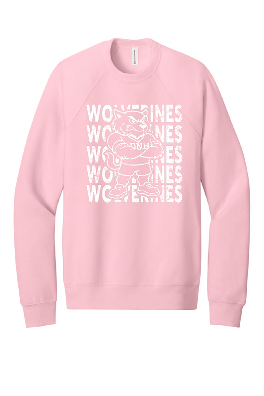 Crew Sweatshirt - Wolverine + Script White Logo - 3901