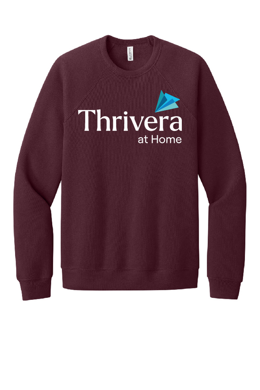 Thrivera Store - Crew Sweatshirt - White Logo - BC3901