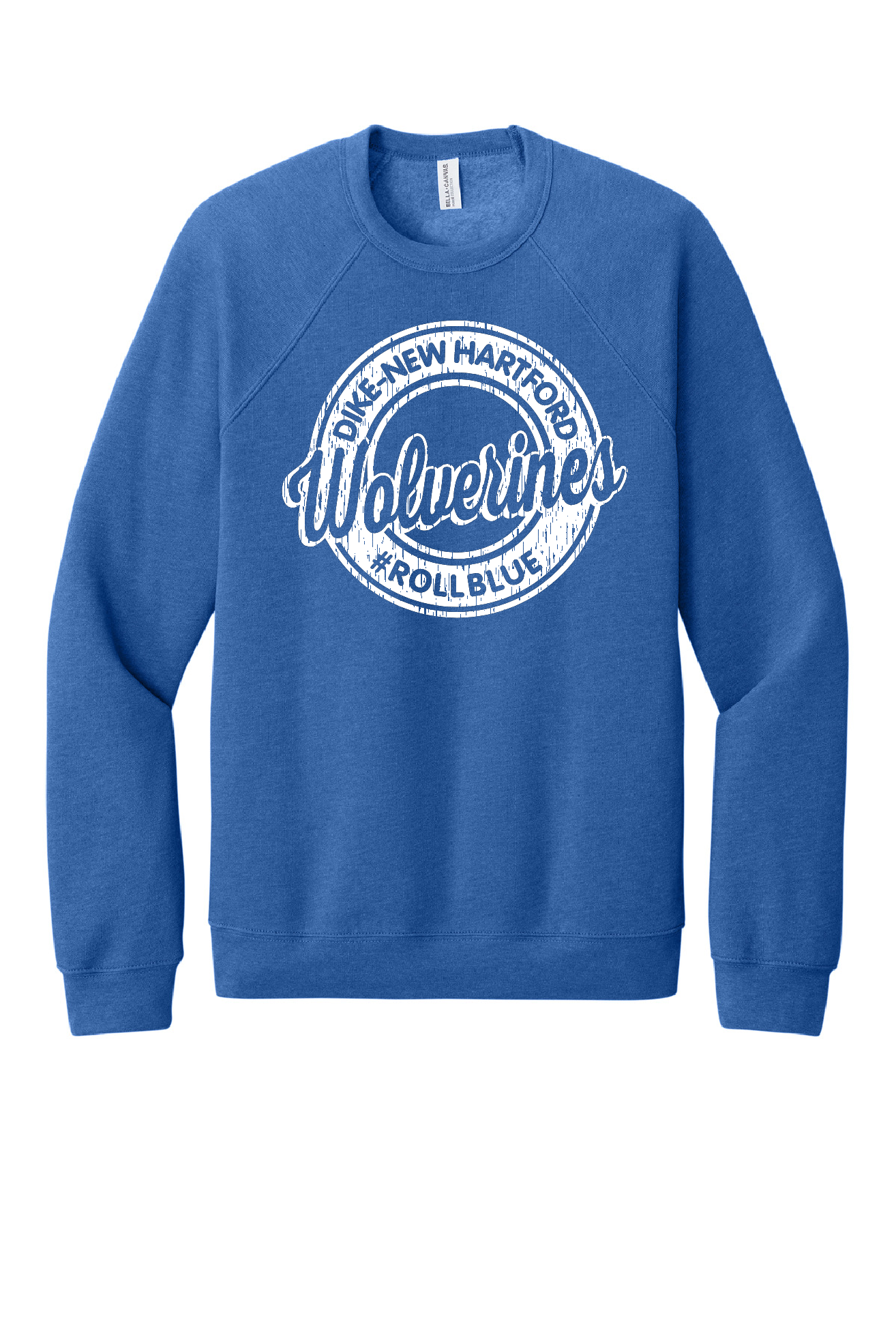 Crew Sweatshirt - Circle Wolverine White Logo - 3901