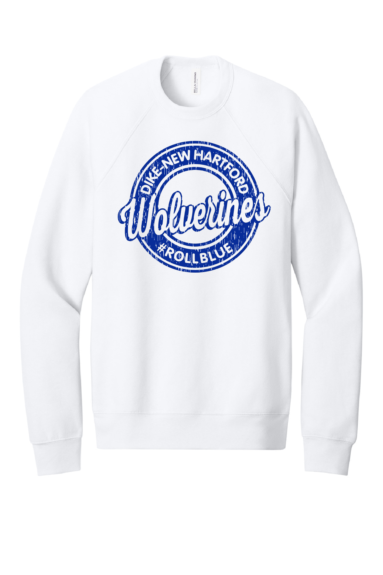 Crew Sweatshirt - Circle Wolverine Blue Logo - 3901