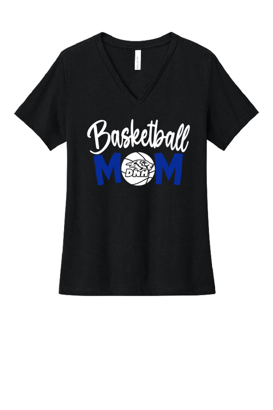DNH Basketball Mom VNeck T-Shirt