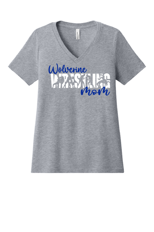 DNH Wrestling Mom VNeck T-Shirt