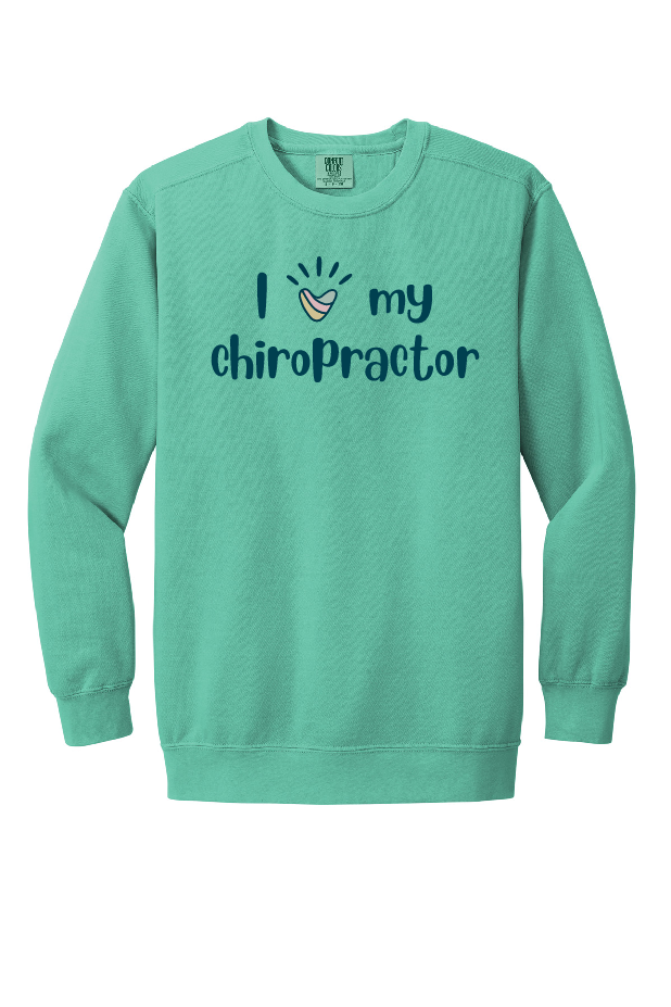 Adult Comfort Colors Crew - Love Chiro