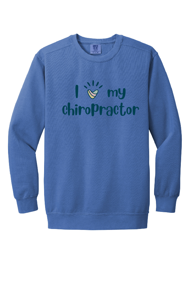 Adult Comfort Colors Crew - Love Chiro