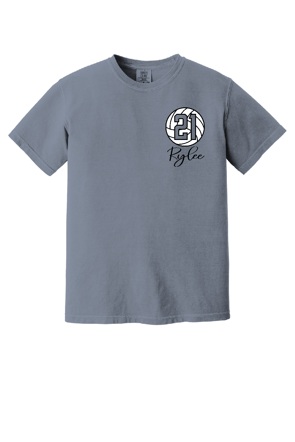 AAU Volleyball Tee Shirt (Blue Jean Color) - CC1717
