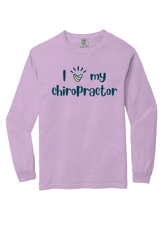 Adult Comfort Colors LS Tee - Love Chiro