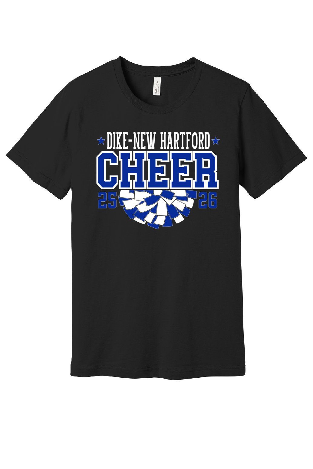 Youth Size Black JH Cheer Tee - BC3001y
