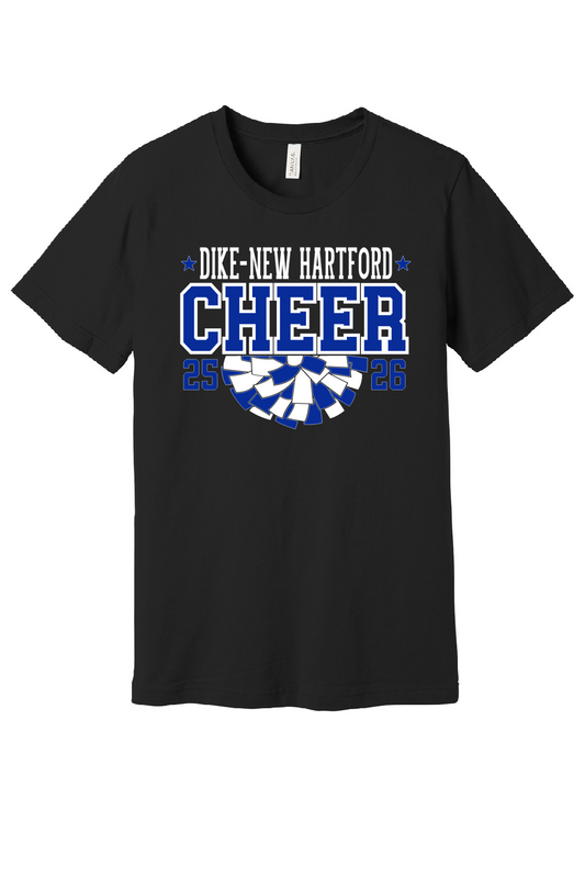 Adult Size Black JH Cheer Tee - BC3001