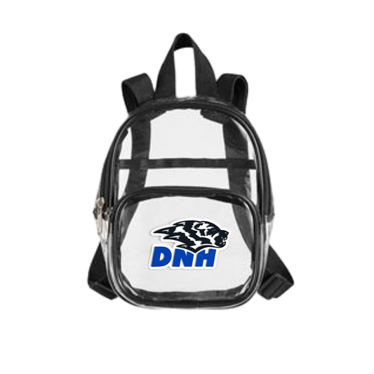 DNH Booster Club - Clear Mini Backpack w/ PVC Logo