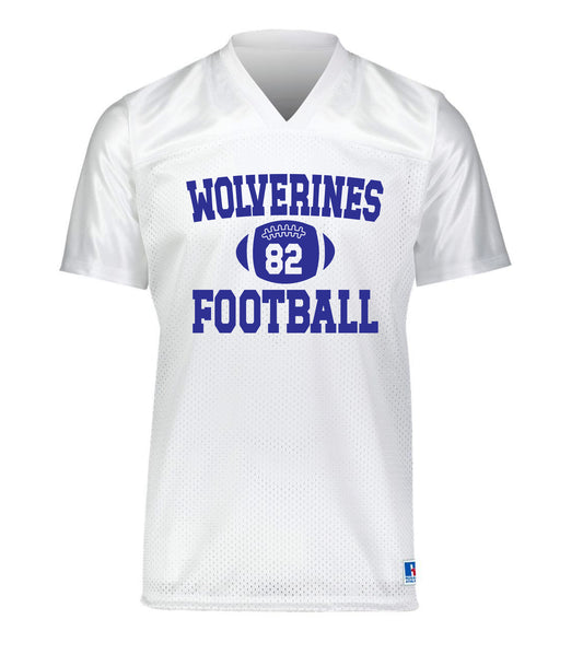 DNH Football Jersey White Glitter