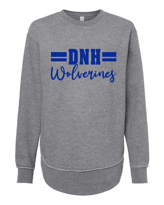 DNH Booster Club - Women's Crew - DNH Script - LAT3525