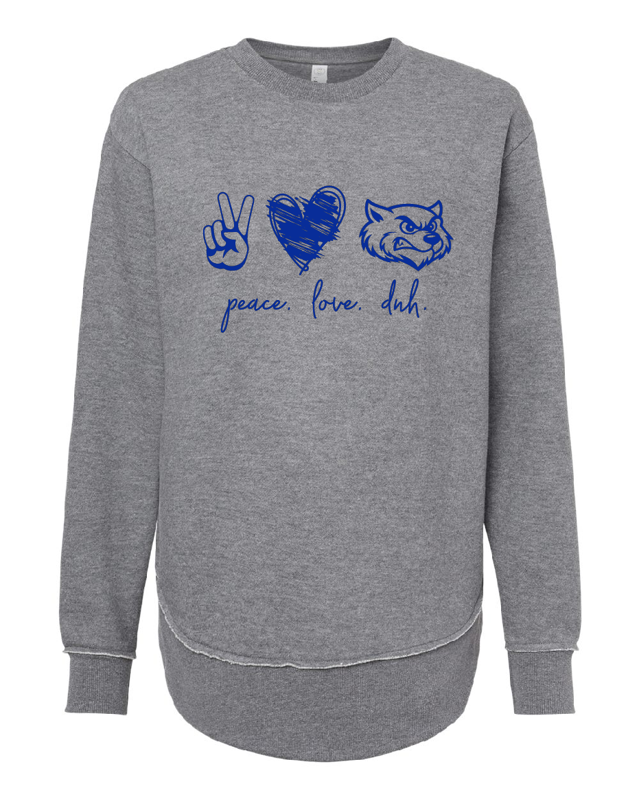 DNH Booster Club - Women's Crew - Peace - LAT3525