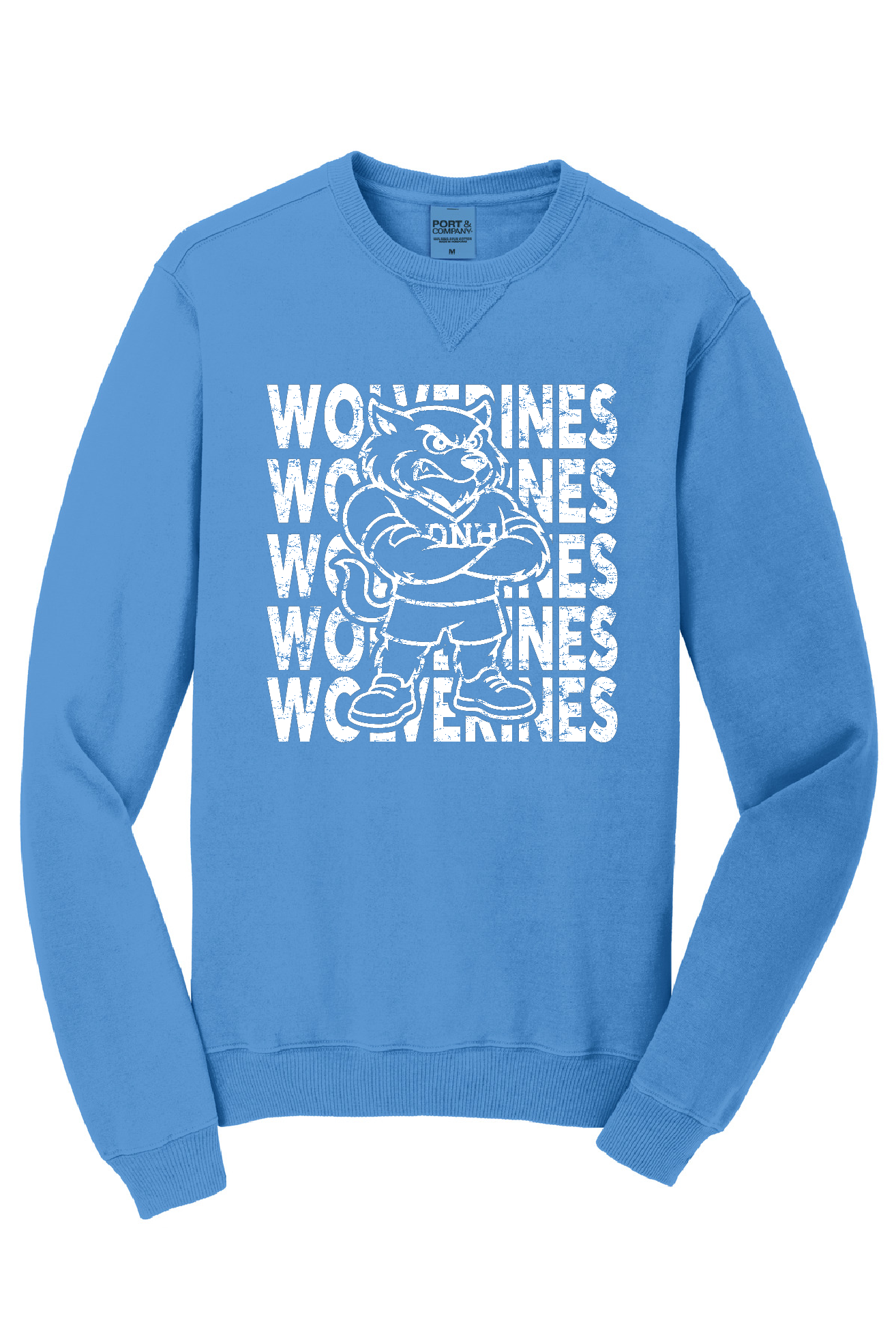Crew Sweatshirt - Wolverine + Script White Logo - 098