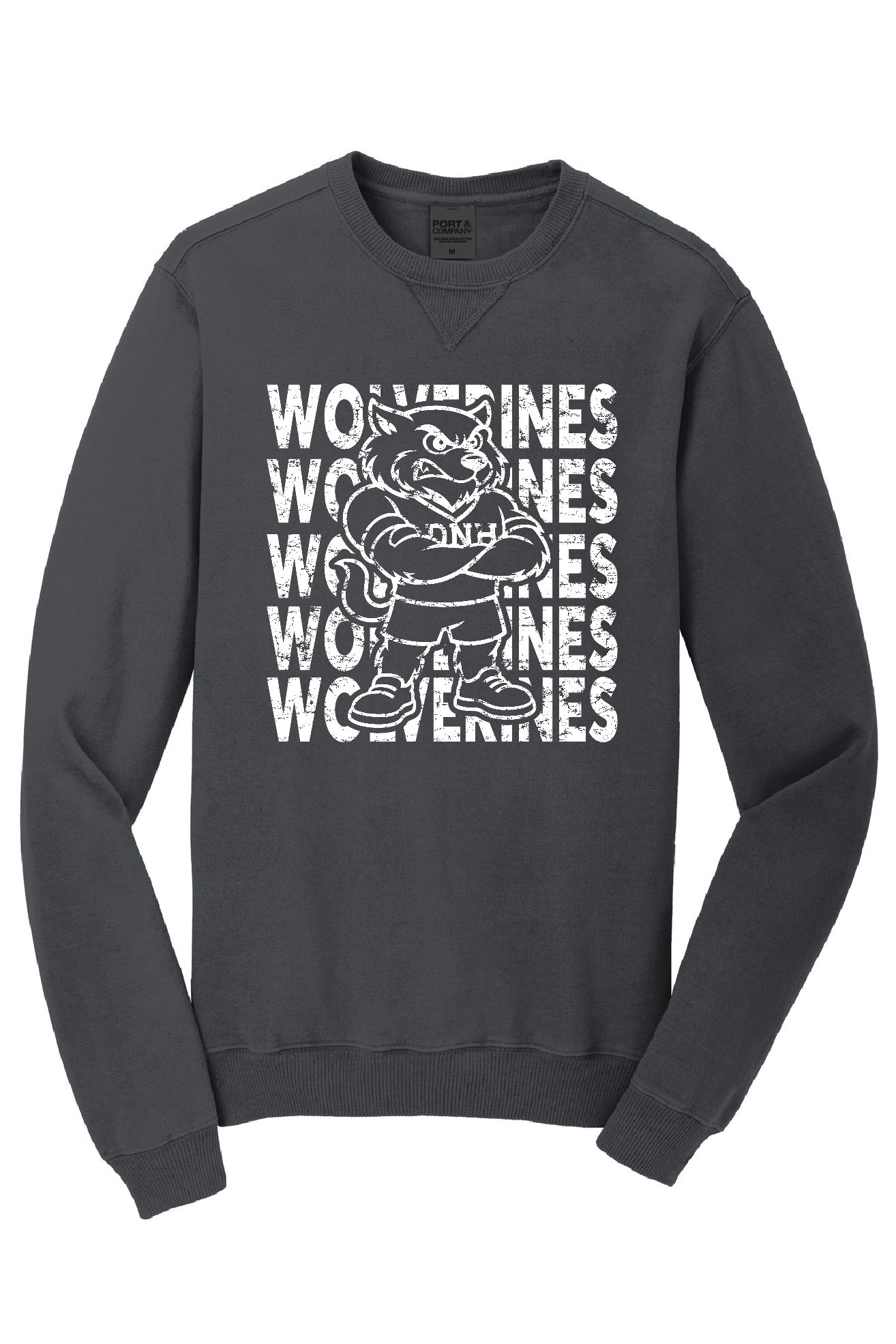 Crew Sweatshirt - Wolverine + Script White Logo - 098