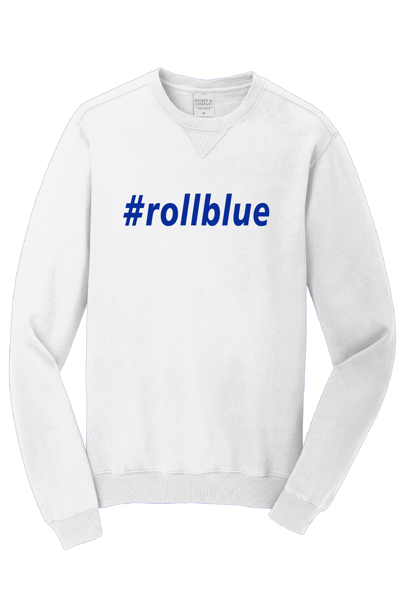 Crew Sweatshirt - #Roll Blue Blue Logo - 098