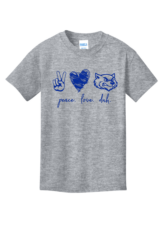 DNH Booster Club - T-Shirt TALL Sizing - Peace - PC54T
