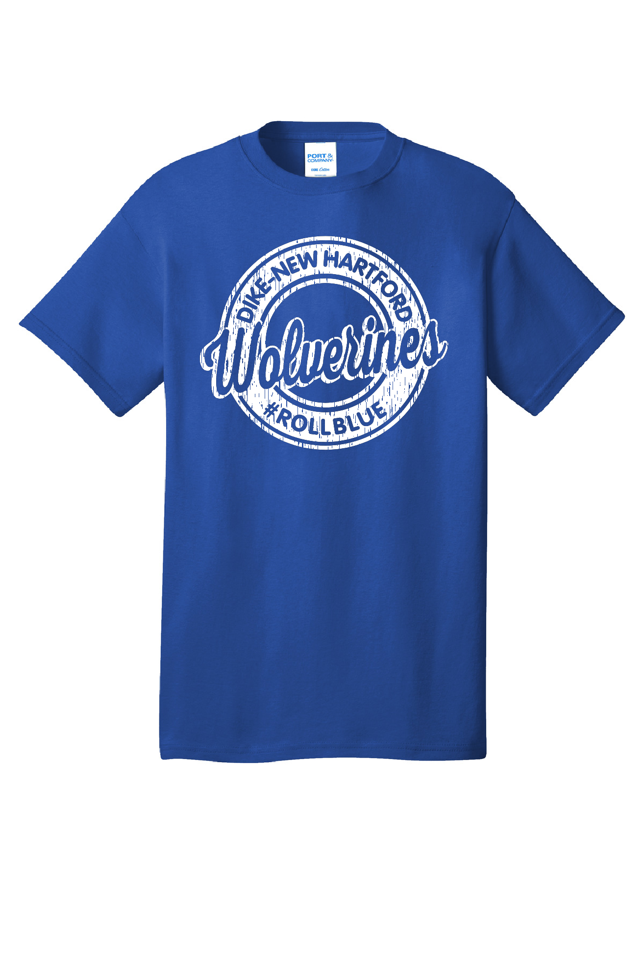 Tee - Circle Wolverine White Logo - PC54