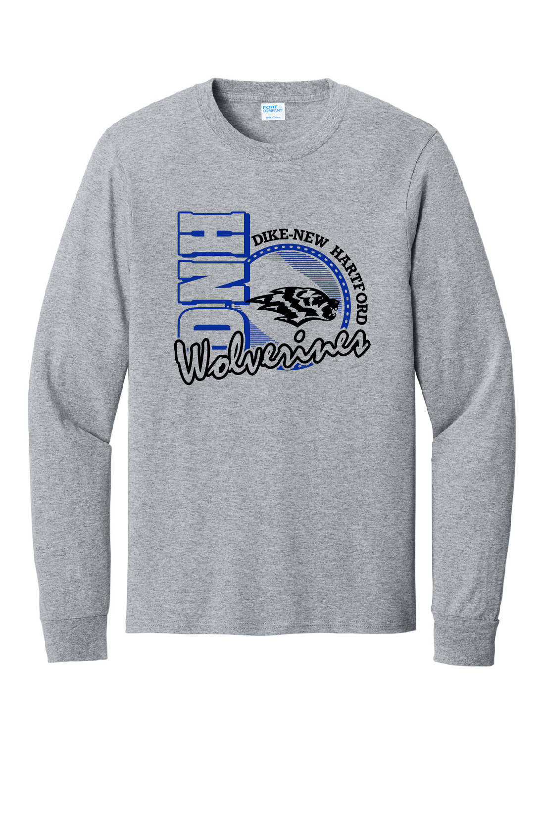 DNH Booster Club - Long Sleeve T-Shirt - Wolverine Circle - PC55LS