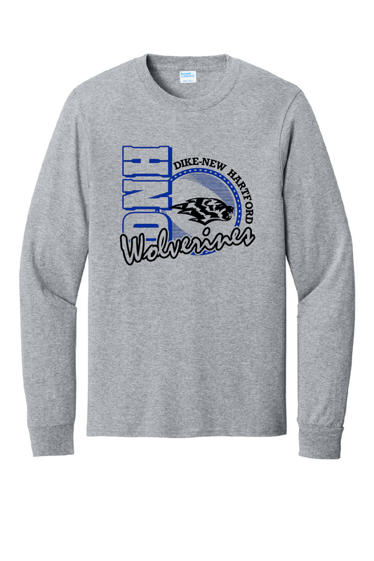 DNH Booster Club - Long Sleeve T-Shirt - Wolverine Circle - PC55LS